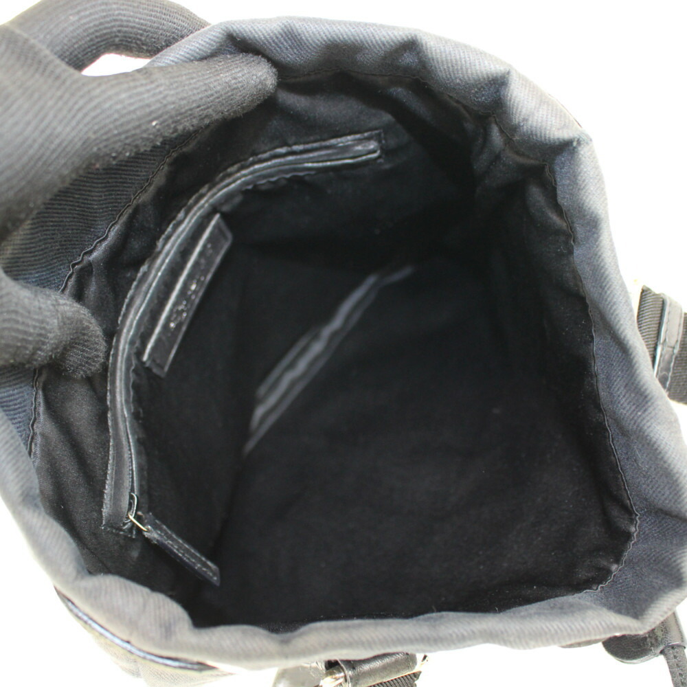 Yves Saint Laurent Kahala Tote Bag Black Canvas handbag classic YSL logo - Picture 6 of 7